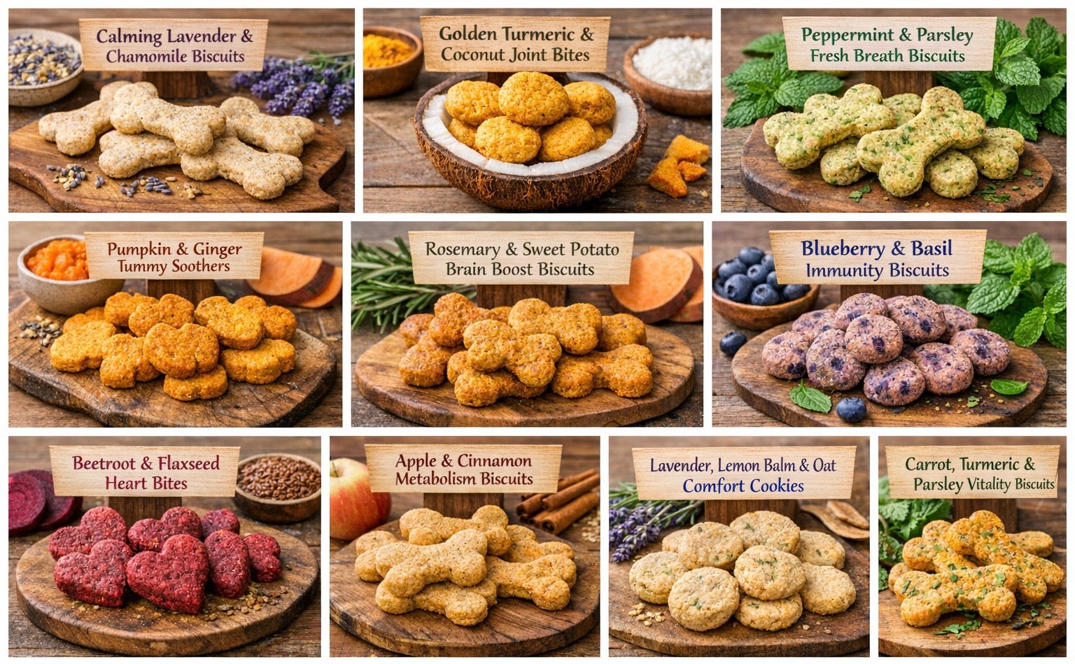 10 Herbal, Healthy & All-Natural Dog Biscuit Recipes for Conscious Pet Parents