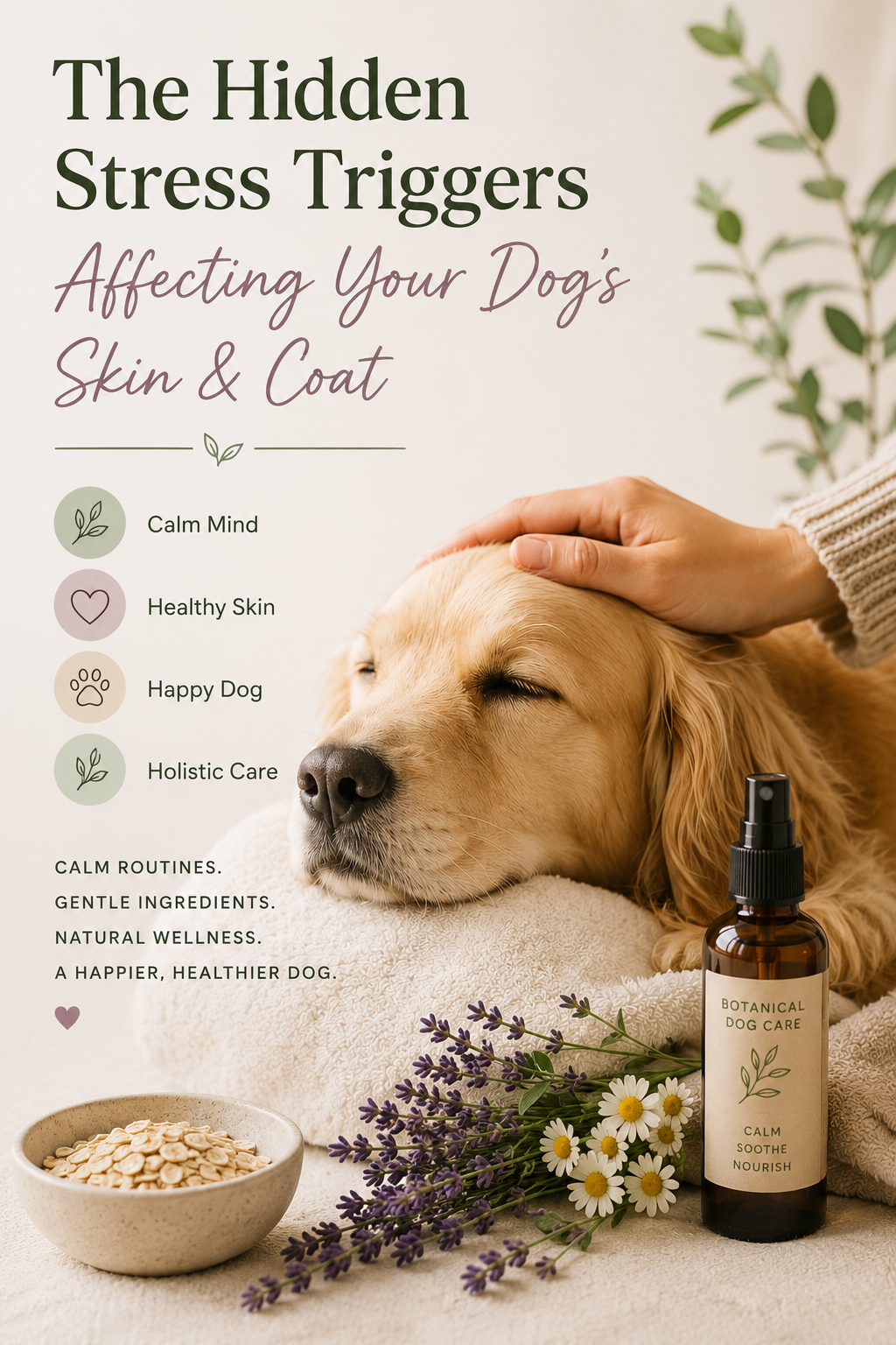 The Hidden Stress Triggers Affecting Your Dog’s Skin & Coat