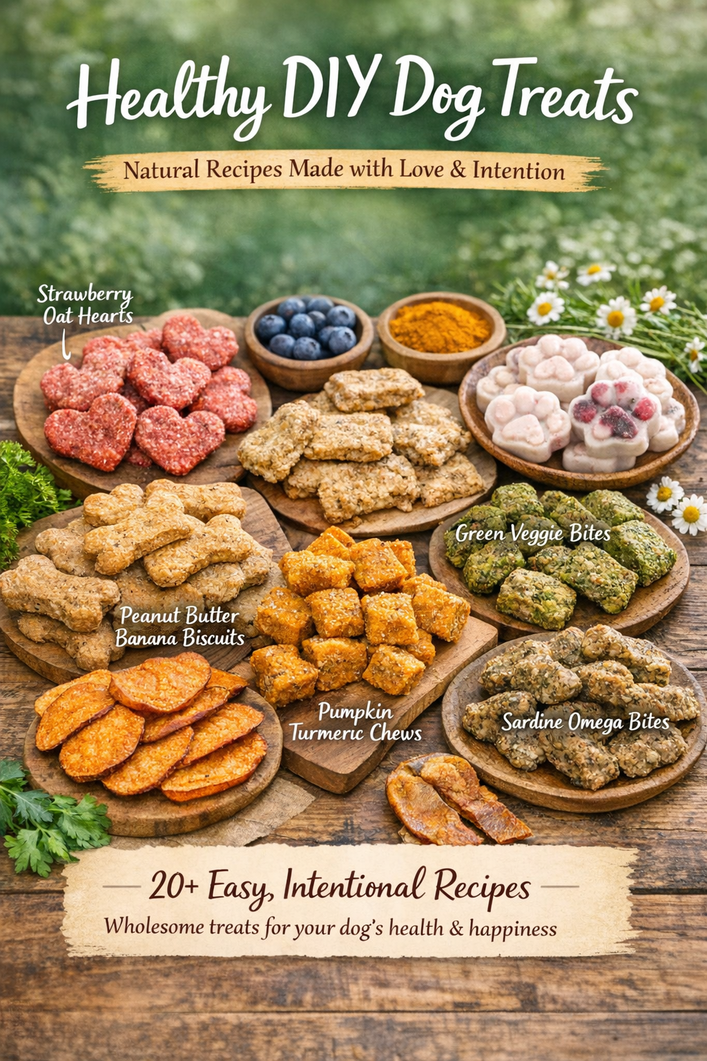 20 DIY Dog Biscuits & Treats: Easy, Healthy & Made with Loving Intention