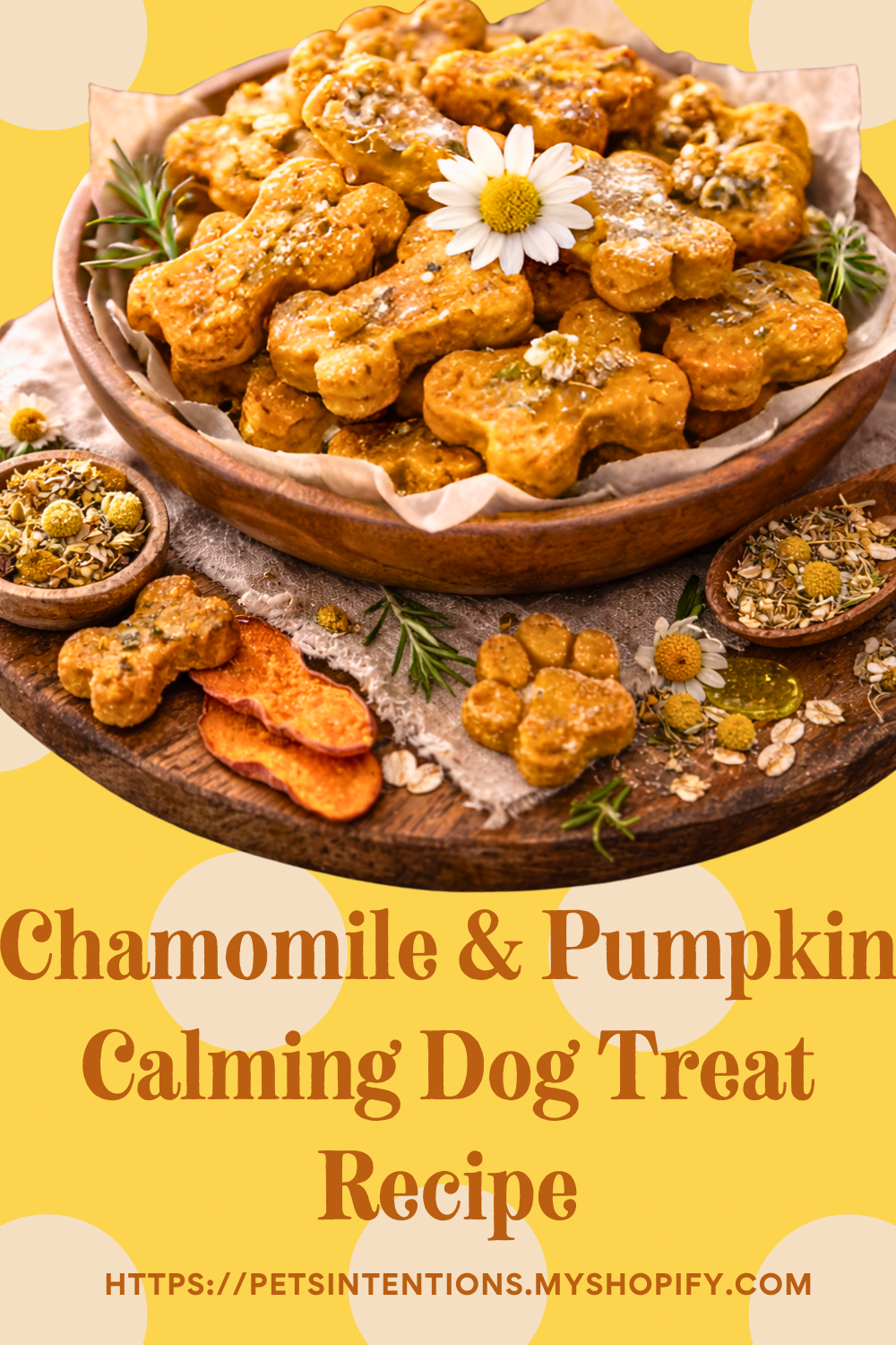 Chamomile & Pumpkin Calming Dog Treat Recipe: A Gentle, Calming Recipe for Anxious Dogs