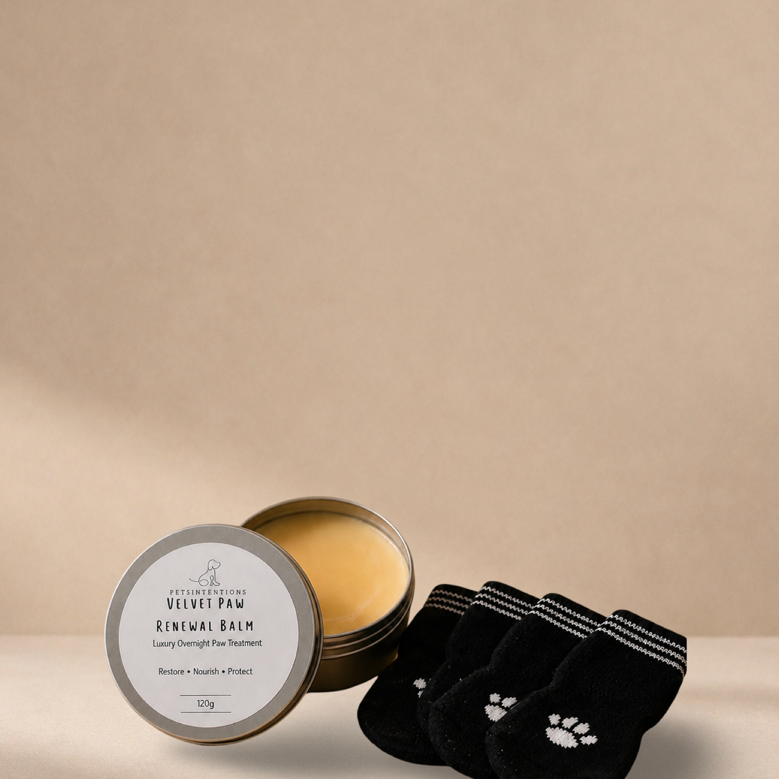 Overnight Paw Mask | Deep Repair Dog Balm + Doggie Socks